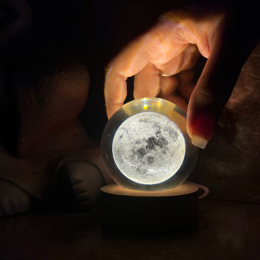 Crystal Moon Lamp