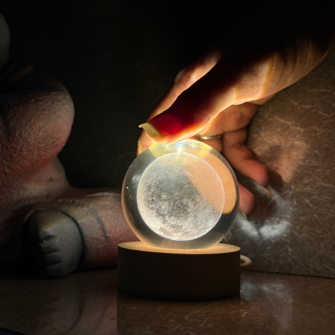 Crystal Moon Lamp